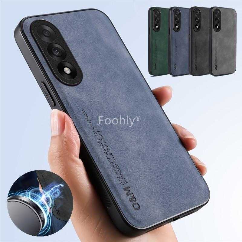 Magnetické pouzdro z nubukové kůže pro OnePlus Nord 5 5G Ochranný kryt Nárazuvzdorný zadní kryt Coque Capa Fundas