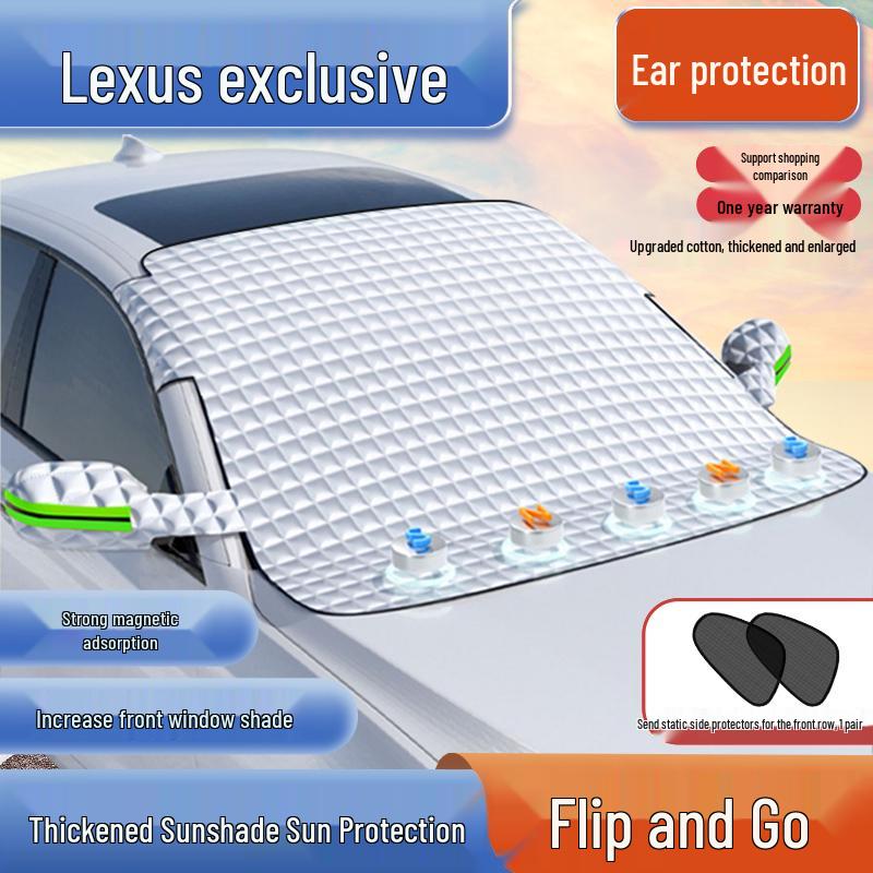 All-Season Universal Thickened Car Half Cover with Sun and Rain Protection
