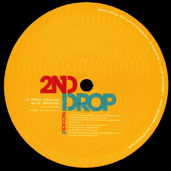 12-дюймовая пластинка JKENZO LEON DAY Conqueror Derailment 2NDRP12009 2nd Drop Record 2009 UK Dance Electronica Б/у