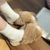 2024 Winter Women Home Indoor Casual Slippers Female Flip Flops Fluffy Shoes Cross Design Slides Ladies Soft Warm Plush Slipper