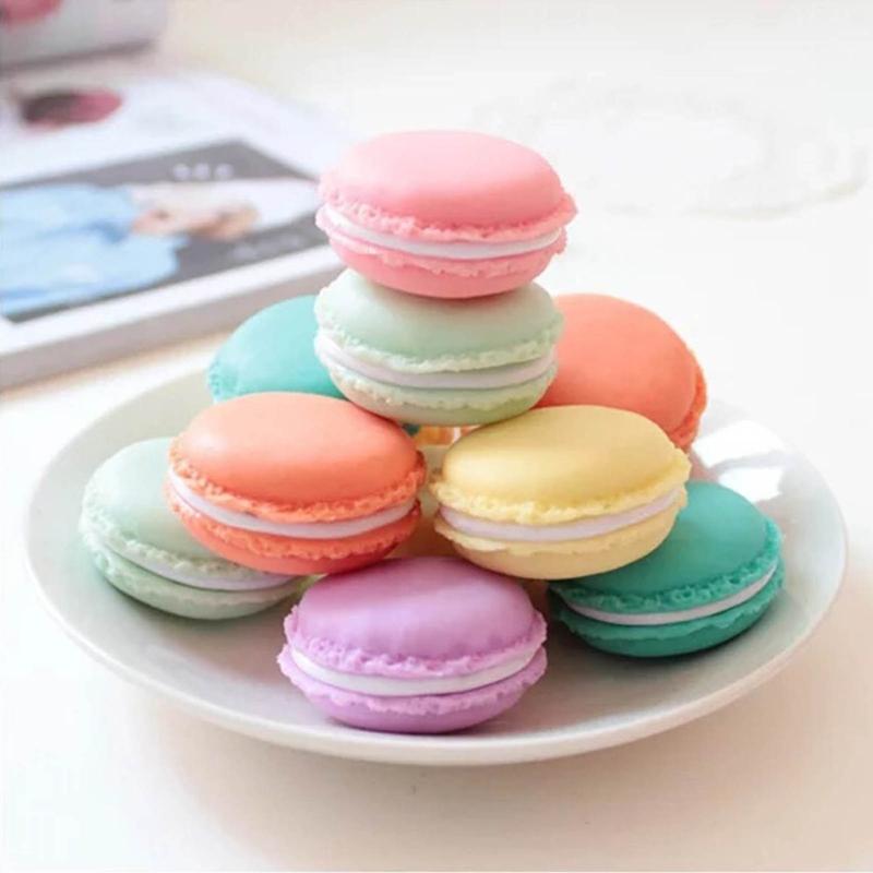 18 Stück Kompakte Macaron Schmuckhalter Aufbewahrungsbox Macaron Schmuckschatulle Kunststoffmaterial Ideal für Reisen und Heimgebrauch