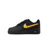 Air Force 1 Low Top Skateboard Shoes Unisex Black Gold CW2288-111(Team500-QD)