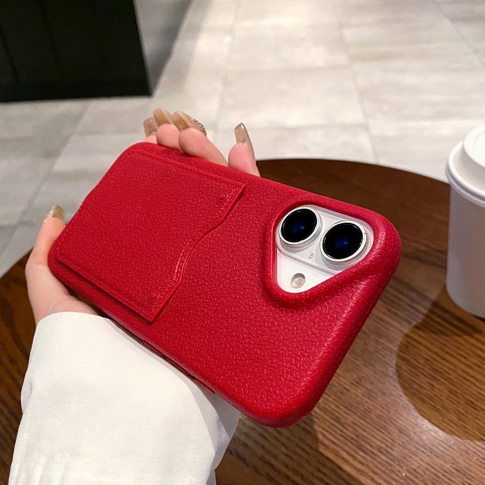 Luxusní pouzdro na karty pouzdro na peněženku se vzorem liči Kryt na telefon TPU pro iPhone 16 Pro Max 16 15 14 13 Pro Max Nárazuvzdorný nárazník na telefon