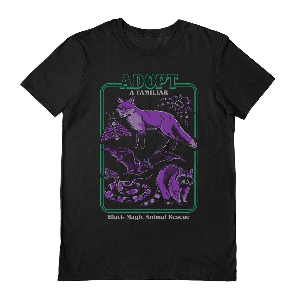 Steven Rhodes 100% Cotton T-shirt Mens Tees Top - Adopt a Familiar Part 2 - Official Black S/S Tee