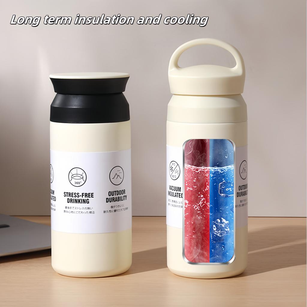 Stainless Steel Insulated Water Bottle BPA-Free 350ML Thermal Water Bottle Thermos Bottle Portable Hot and Cold Cup Coffee Mug