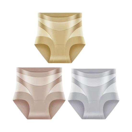 Women s Tummy Control Underwear Seamless High Waisted Shapewear Panties Soft M 3pcs