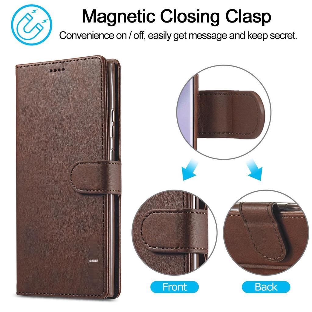 Compatible Leather Wallet Case for Samsung S26/S25 Ultra, S24 Plus, and S20FE