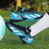 Boys' Shoes Autumn New Girls' Children's Leather Football Shoes Medium Older Boys and Girls Velcro Non-slip Sneakers