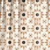 Neutraler Beiger Boho-Duschvorhang, Mid-Century Modern, Neutraler Duschvorhang, Minimalistische Badezimmerdekoration