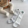 3Pairs Y2k Calf Socks Baby Stripe Cartoon Tree Children's Cotton Stockings Korean Style Cotton Baby Middle Tube Socks Newborn