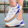 Professional Leather Sports Shoes for Men and Women: Plus Size Badminton, Table Tennis, and Tennis Training Shoes