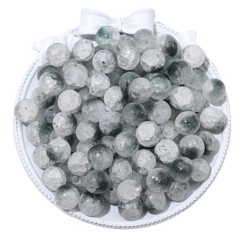8/10mm Crackle Bicolor Glass Beads for DIY Jewelry