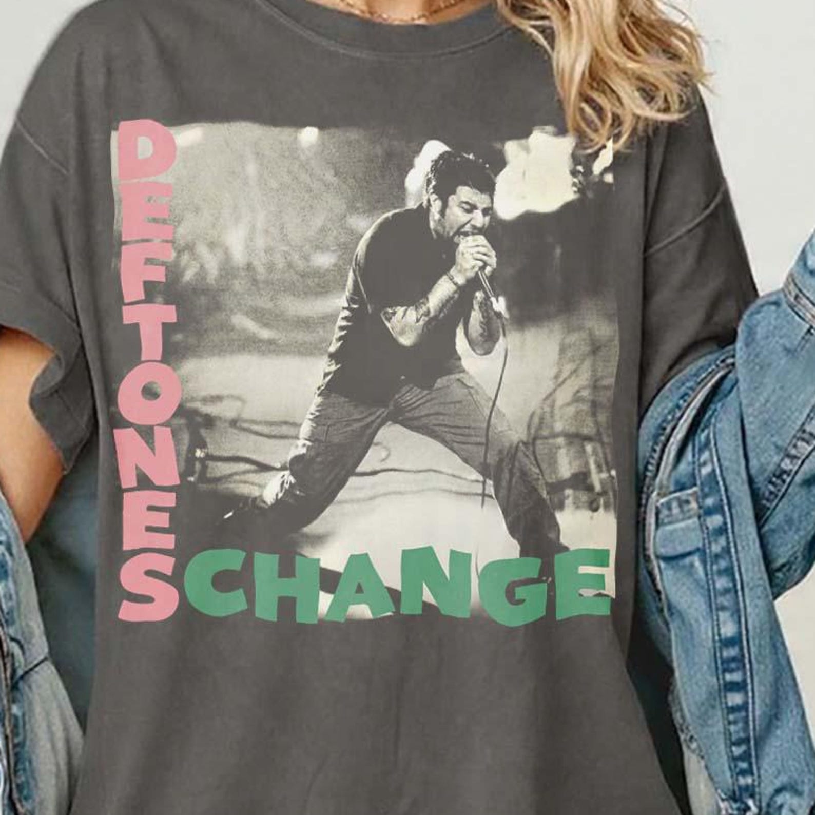 Deftones Change T-Shirt, 90s Alt Indie Rock Unisex Tee 4XL