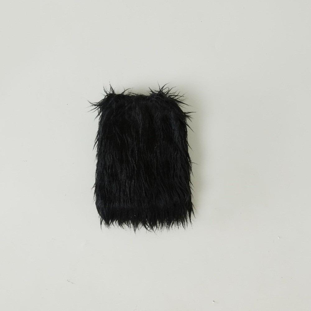 Harajuku Furry Leg Warmers Y2K Aesthetic Winter Leg Coverings Faux Fur Leg Warmers  Streetwear