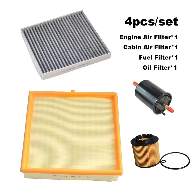 4pcs Filter Set For Geely Binray 1.0T 200T    Binrui 3G10TDB Engine AC Cabin Air Gas Oil Filter Kit Spare Parts