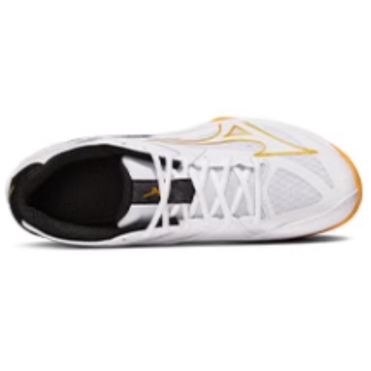 Mizuno Thunder Blade Z White Gold Black Unisex Sneakers V1GA237010