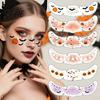 Waterproof Face Decals for Halloween Tattoo Stickers Temporary Party Makeup Art Kids Pumpkin Bat Bloodstain Adults Safe Skin Friendly Holiday Body