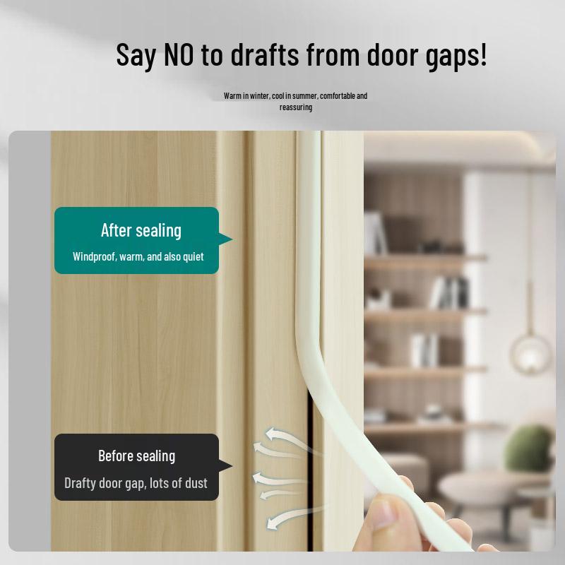 Soundproof and Windproof Door & Window Sealing Strip for Silent Shock Absorption and Insulation