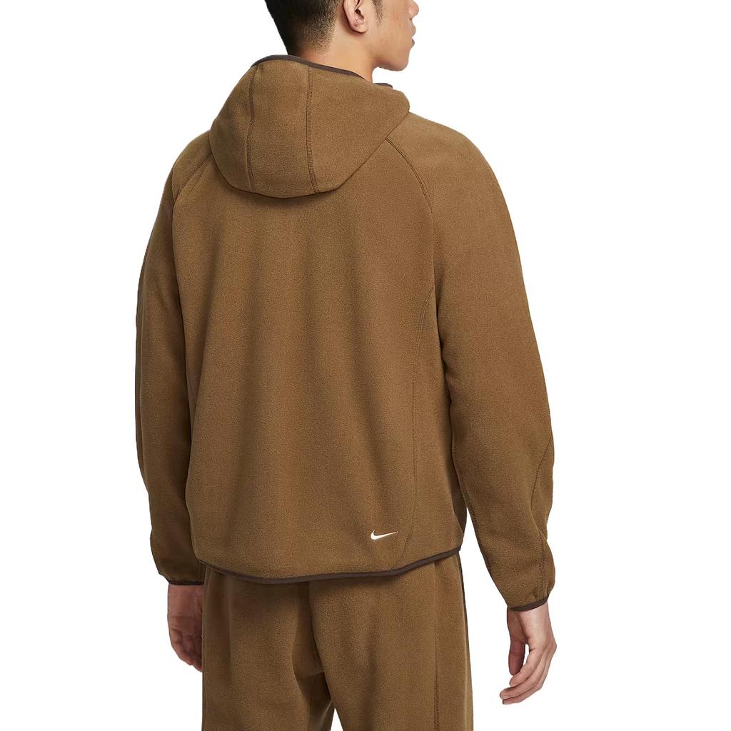 Nike ACG Mens Fleece Full Zip Hooded Jacket Ale Brown HJ2461-235