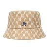 MLB MONOGRAM Reading Collection Polyester Bucket Hats Unisex Khaki Fashion 3AHTFF02N-50BGD