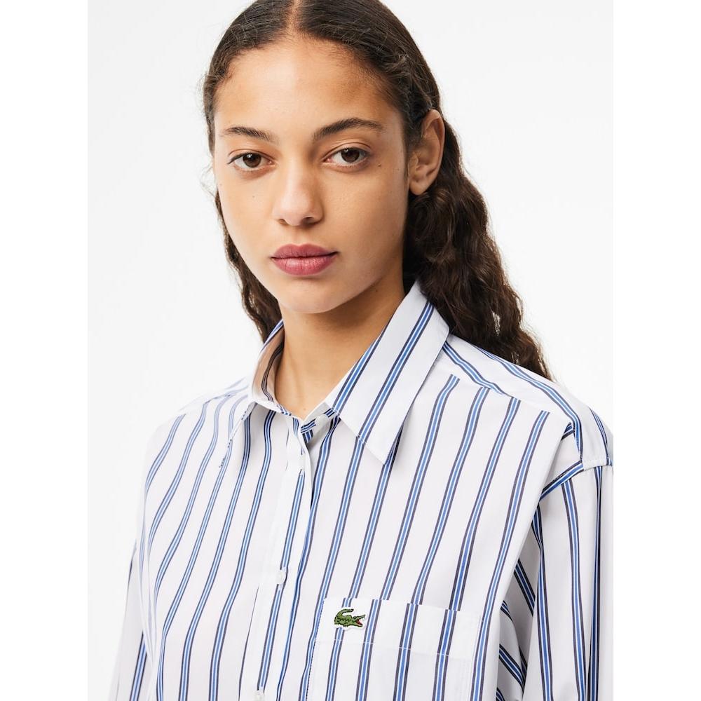 LacoSte Women S overSized Poplin Shirt Cf7706 54n Iba q2nCf7706 54nIba