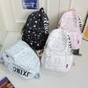 Schoolbag new student schoolbag female star printing Korean version niche ins style backpack Mori college student computer bag male