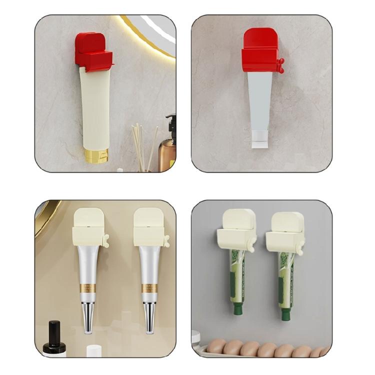 User Friendly Rotating Toothpaste Dispenser Lazy Squeezes Toothpaste Clip for Ages to Maintain Tidy Bathroom