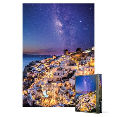 1000 Piece Jigsaw Puzzle - Starry Santorini, Popular Korean Puzzle