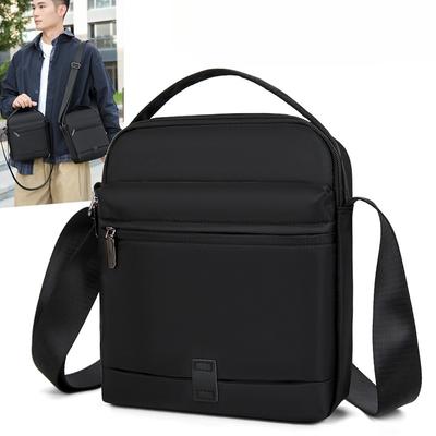 Messenger Sling Bags for Men Casual Oxford Small Zipper Crossbody Pouch Simple Mini Crossbody Phone Bag Male Shoulder Bag