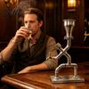 Metal Wine Accessory Vintage Industrial Dispenser Pipe Liquor Dispenser with Brass Tap Countertop Unique Spirit Whiskey Vodka Stand Home