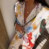 2025 Trendy Print Macaron Linen Long-Sleeved Shirt Set