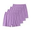 4 PZ Lingerie da Donna Taglia Grande in Cotone XL 2XL 3XL 4XL 5XL Mutandine Morbide Large per Mamma Boxer Traspiranti Pantaloncini Intimo per la Casa