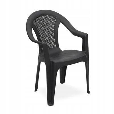 Garden Chair Plastic Black Classic 54X81Cm 1Pc