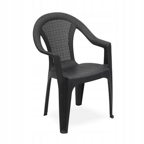 Garden Chair Plastic Black Classic 54X81Cm 1Pc