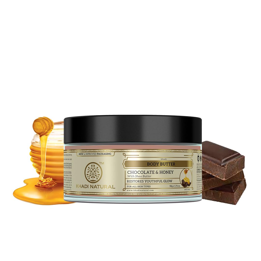 Khadi Natural Chocolate Honey Body Butter 50 g Pack | Deeply Hydrating & Restores Skin Glow