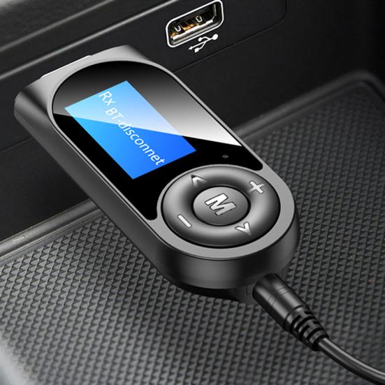 2 În 1 5 Muzică USB compatibil Bluetooth Transmisie Recepție Display LCD Adaptor audio