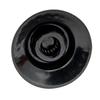 Musiclily Pro Metric Standard 2 Volume 2 Tone Reflector Knobs for Les Paul and SG Top of Left-Handed Guitars, Black/Silver (Set 4)