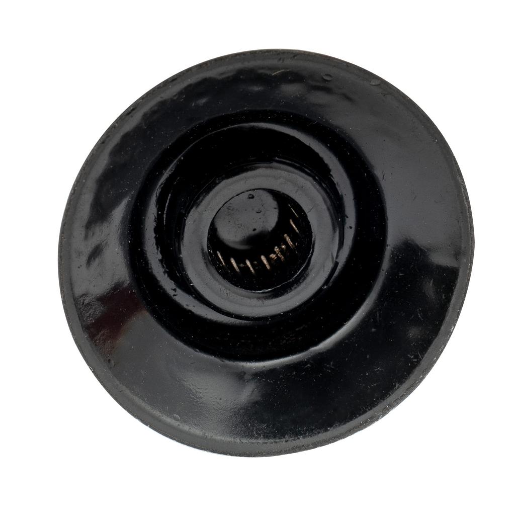 Musiclily Pro Metric Standard 2 Volume 2 Tone Reflector Knobs for Les Paul and SG Top of Left-Handed Guitars, Black/Silver (Set 4)