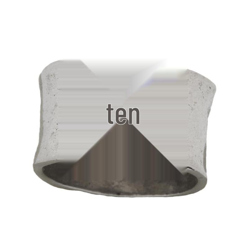 Silver Vintage Cross Wide Band Ring - Unisex Popular Jewelry 2024