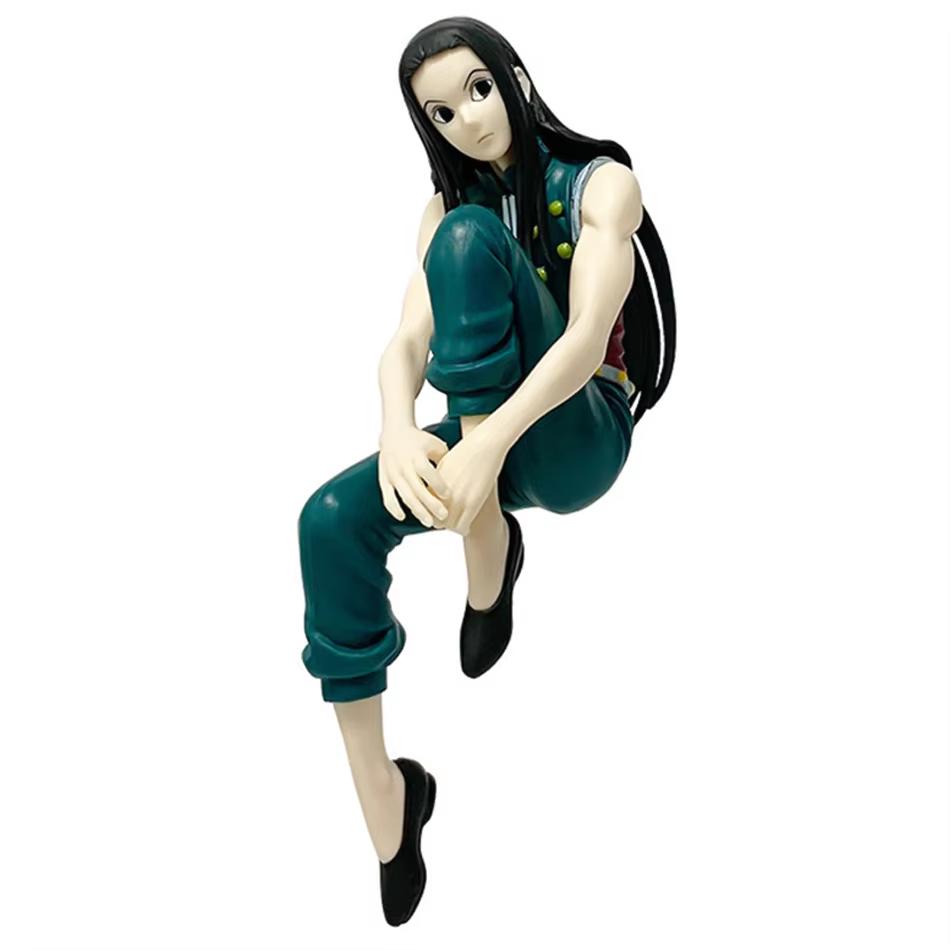 11.5-14cm Full Time Hunter Anime Handmade Siso Xiaojie Kulolo Sitting Character Handmade PVC Model Ornament Birthday Gift