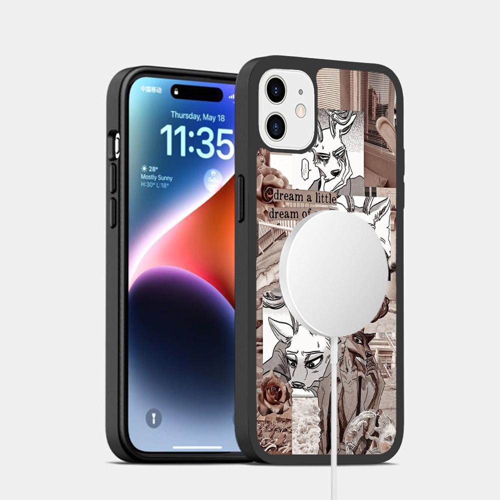 Classic Japanese Anime B-Beastars Phone Case Magnetic Case For IPhone 16 14 13 12 11 15 Pro Max Plus For Magsafe