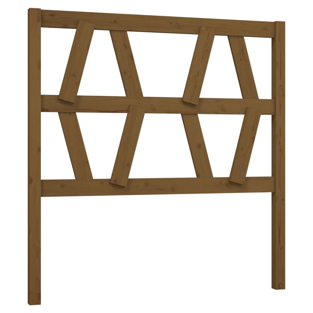 Headboard Honey Brown 81 X 4 X 100 Cm Solid Pine Wood