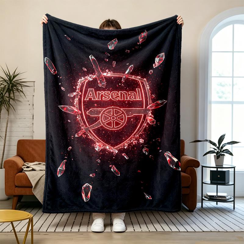 Arsenal Soft and Comfortable Flannel Suitable for Sofas Living Rooms Outdoor Camping Travel and Also Makes a Great Anniversary Gift