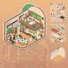 3D Large Space Cartoon Animal DIY Miniature Hut Landscape Stickers Child Stickers Cute Colorful Cabin Handmade Stickers Kid Gift