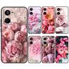 Elegant Pink Purple Peony Flower For Realme 9 10 11 12 Pro Plus GT5 GT Neo5 C21Y C25s C30 C31 C33 C35 C51 C53 C67 C55 Case