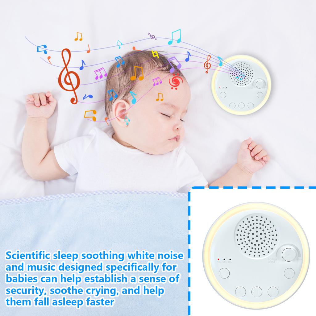 White/ Noise Sleep Device, Difficulty Falling Asleep Aid, Baby Crying Soothing Device, Help Sleep