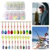 10pcs Metal Spoon Spinner Fishing Lure with Treble Hooks Spoonbait Crankbaits 3g Fishing Wobblers Hard Bait Gift for Men Father