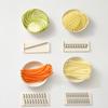 Vegetable Cutter 4-in-1 Food Chopper Grater with Blades Salad Prep Tool for Slicing Dicing Shredding Safety Restaurant Food Prep Equipment