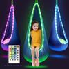 LED-Lit Portable Hanging Chair for Kids – Indoor/Outdoor Creative Nylon Swing