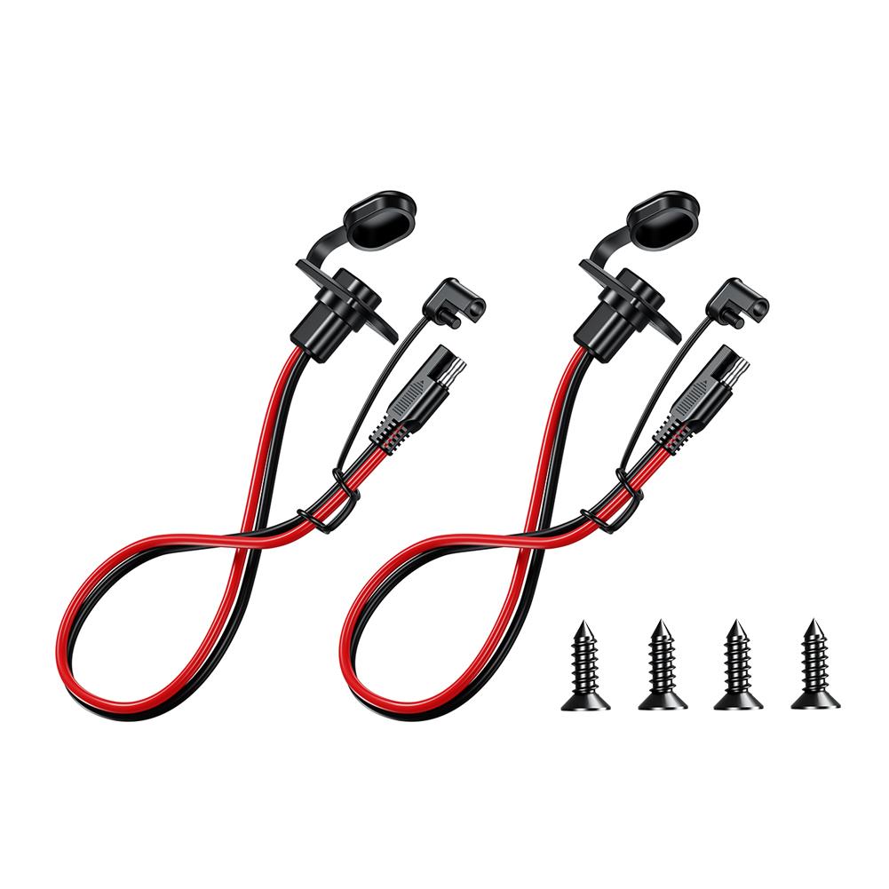 

12AWG 30CM SAE Extension Cord Dustproof Battery Charger SAE Extension Cord Adapter Quick Extension Cable for Solar Panel Charger